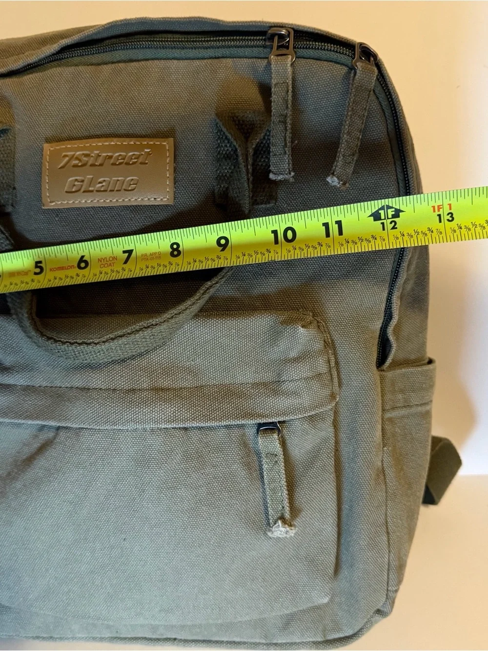 Olive Canvas Backpack - Men's Everyday Bag